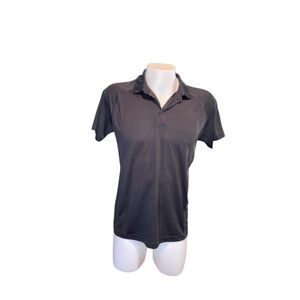 Men's Match Core Tennis Polo Shirt Size S Black